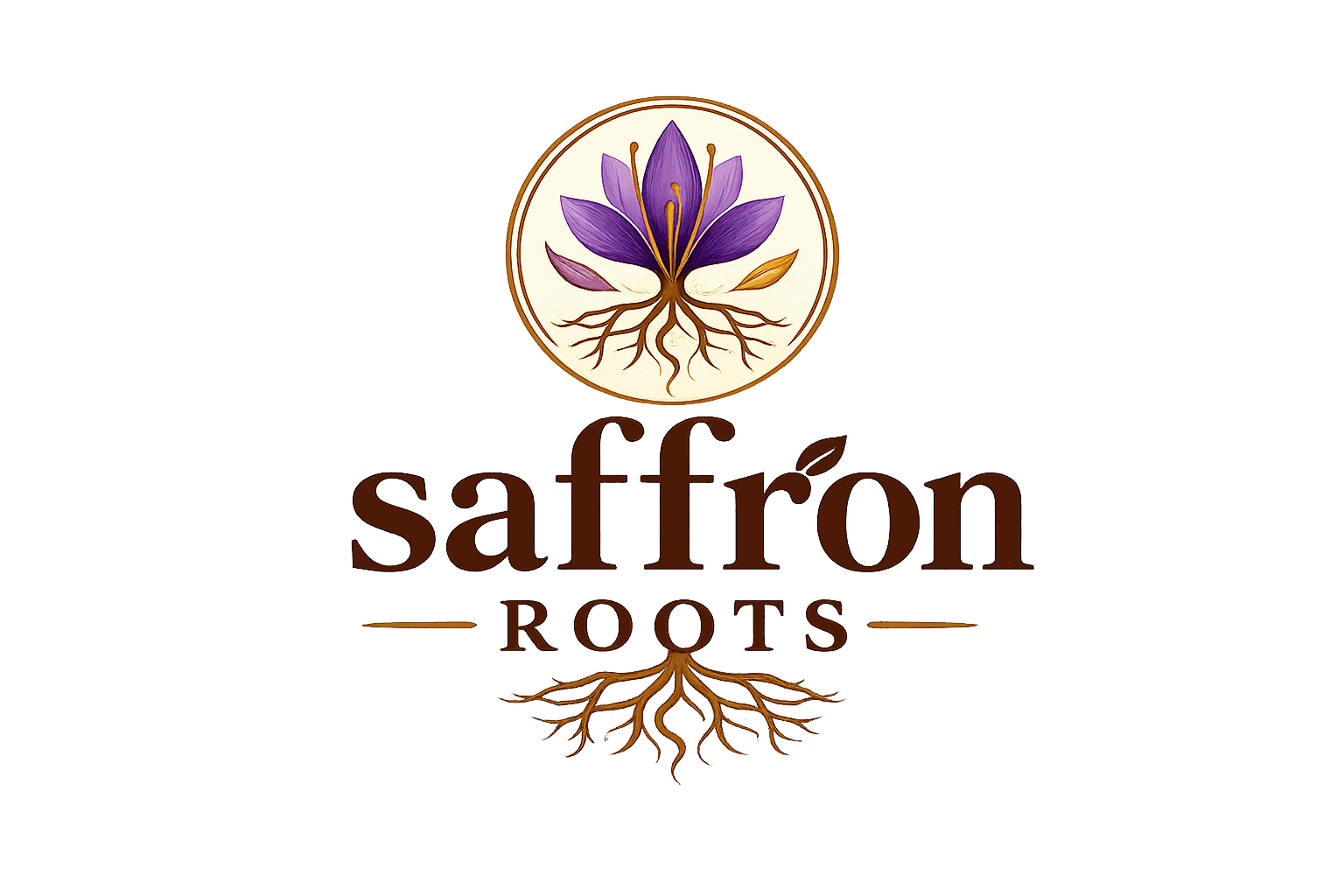 Saffron roots